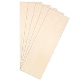 5 PCS Thin Wood Sheets, Balsa Wood Sheets for Crafts, 11.81× 3.93 × 0.05 Unfinished Balsa Woods Sheet, Craft Woods Pieces for Crafts, Architectural Models, House