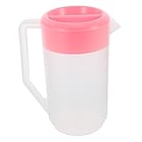 CIYODO Kettle para Agua Fría de Gran Capacidad con Tapa Rosa Jarra Segura para Bebidas y Jugos el Hogar Multifunción y Resistente para Verano