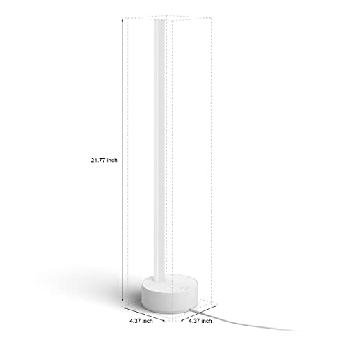 Image of Philips Hue Signe Smart Table Lamp, White - White and Color Ambiance LED Color-Changing Light - 2 Pack - Control with Hue App - Compatible with Alexa, Google Assistant, and Apple Homekit