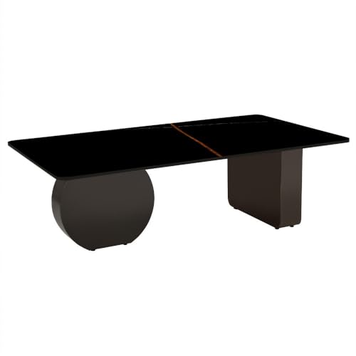 Image of Wakefit Typica Coffee Table I Marble Finish I Vitrified Tile Top I St. Laurent