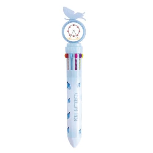 Stylo à bille rétractable multicolore à offrir cadeau anniversaire motif grande roue
