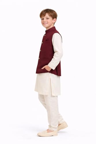 Image of BABY BOSS Stylish & Soft Sleeveless Waistcoat Nehru Jacket for Kids Boys