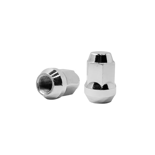 Image of 4PCS 1 /2-20 Front Wheel Chrome Wheel Lug Stud Nut Set Compatible with 2007-2018 Jeep Wrangler Liberty Wrangler JK & 2007-12 Dodge Nitro # 611-122 68003282AA 610-569