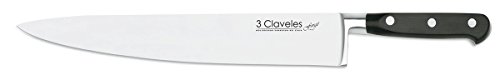 3 Claveles Forgé - Cuchillo para cocinero forjado, 30 cm, 12 pulgadas