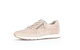 Gabor Damen Low-Top Sneaker, Frauen Halbschuhe,Wechselfußbett,Strassenschuhe,Sportschuhe,Freizeitschuhe,Turnschuhe,beige,42 EU / 8 UK