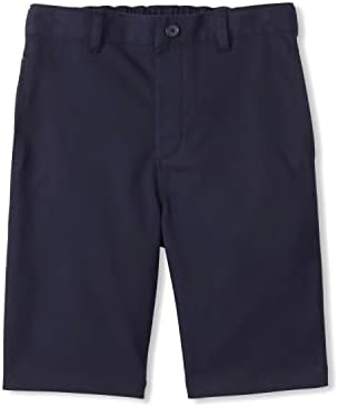 French Toast Boys’ Adaptive Flat Front Shorts with Hook and Loop Closure and Elastic Waist