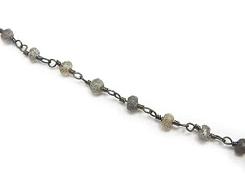 Chaîne labradorite facettée LKBEADS : finis les maillons fragiles qui cassent