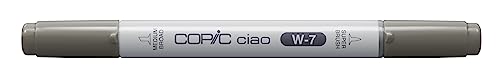 Copic Ciao Coloured Marker Pen - (W-7) Warm Gray No.7, For Art & Crafts, Colouring, Graphics, Highlighter, Design, Anime, Professional & Beginners, Art Supplies & Colouring Books