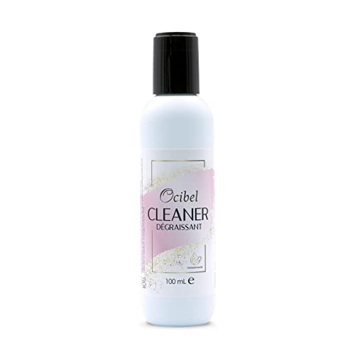 Ocibel - Cleaner Dégraissant Ongles Gel UV Parfum Cerise / Amande - 100 ml - Manucure, Faux Ongles et Nail Art Cover