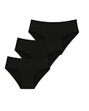 Bragas Menstruales Mujer Sin Costuras Flujo Abundante | Braguita Menstrual Seamless Invisible Segunda Piel | 4 Capas Muy Absorbentes & Bordes Reforzados Anti-Fugas | Lavables, Reutilizables, Oeko-Tex
