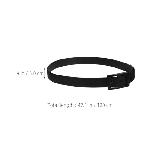 Cinturón de golf de silicona negro unisex ajustable resistente al sudor pack de 2 2