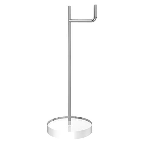 Image of GEEKRIA Headphone Stand with Clear Acrylic Base, Steel Support Rod and Easy Assembly, Desktop Headset Holder for AirPods Max, Sony WH-1000XM Series and Other Over-Ear Headphones
