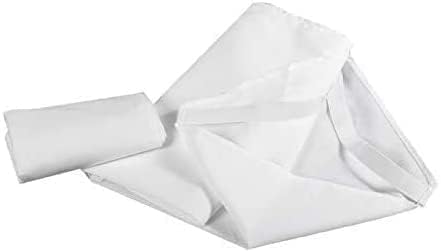 Preschool Cot Sheets Toddler Daycare/Pre-School Cot Sheet Corner Elastic Loops Cot Bed Fitted Sheet/Children's Naptime Cot Sheet- White Solid- 22" W X 40" L - Pack of 50
