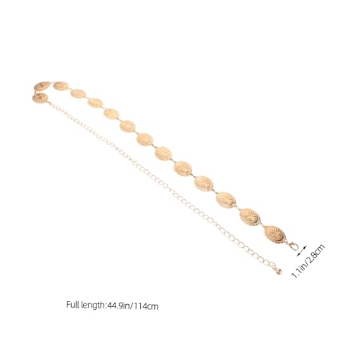 GALPADA Boho Chain Belt for Women Adjustable Metallic Waist Belt for Jeans and Concert Outfits2