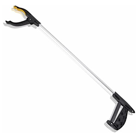 Litter Picker Heavy Duty Rubbish Grabber Reaching Mobility Pick Up Helping Hand Tool Kids Children Adults Elderly Stick With Magnetic Strip Long Handled Lightweight Aid 76cm (1 Picker Only) Cover