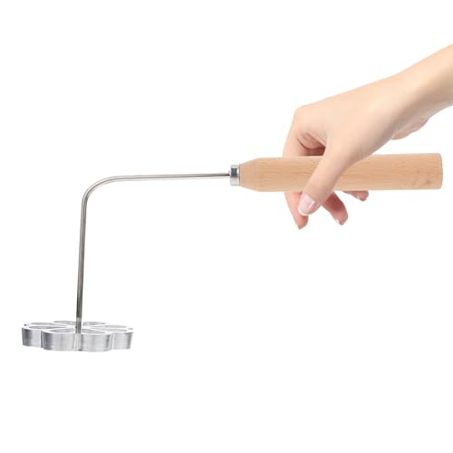Sewroro Molde Casero para Freír Snacks Fritos Mango Molde de Aluminio Antiadherente de 75 CM Utensilio de Cocina para Buñuelos Tortitas de Rábano y Camarones Adecuado para Uso