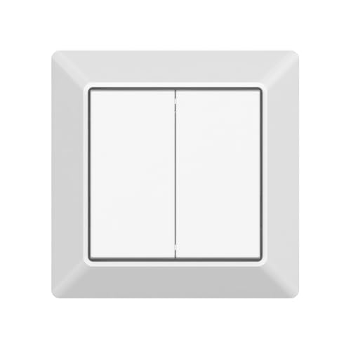 icasa Aktor Kompatibel mit Zigbee 3.0 Gateway (wall switch, Matt White, 4 buttons) tested with Philips Hue and Friends of Hue (FoH)