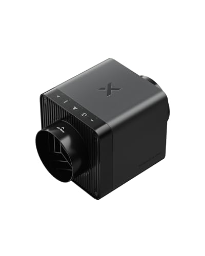 xTool SafetyPro IF2 2.0 Hyper Flow Inline Duct Fan, 14000RPM Dual Fans, 5โ Smoke Extractor for Laser Cutting with EC Motor, Auto-Sync Control, Quiet Mode, Washable, Flexible 2.3m Tube