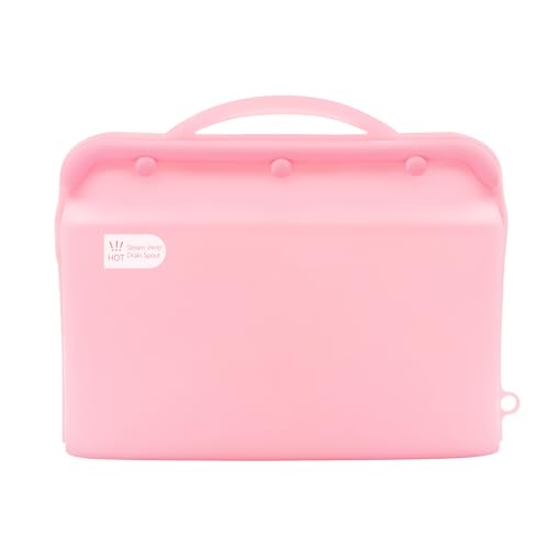 Image of Silicone Microwave Steam Sterilizer Bag for Baby Bottles, Reusable Sterilizing Bag for Pump Parts and Toddler Accessories, Easy to Use Sterilizer Bags Perfect for Home and Travel, Pink (1PC)