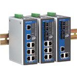 MOXA EDS-408A-SS-SC-T Entry Level Managed Ethernet Switch with 6 x 10/100 BaseTx Ports, 2 Single Mode 100 BaseFx Ports with Port Base VLAN, and QoS, with -4075C, SC Connector