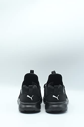 PUMA PUMA boys Enzo 2 Multi Running Shoe, Black/White, 11 Little Kid US