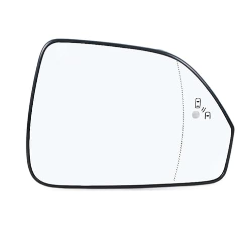 Verre rétroviseur avec angle mort et fonction chauffante pour Lincoln MKZ côté droit