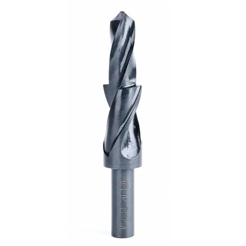 M4 4.5mm 8mm 4.5-8mm Diameter 90 180 Degree High Speed Steel HSS Small Straight Shank Two Subland Step Core Twist Drill Bit 1Pcs(90 Degree)