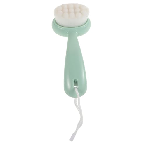 Vaguelly Long Handle Facial Cleansing Brush Men's Blackhead Removal Exfoliating Soft Face Brush for Skincare