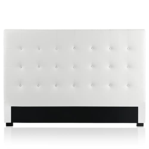 INTENSE DECO Tête de lit capitonnée Premium 180cm Blanc