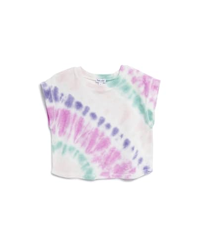 Splendid Girls' Daydream Short Sleeve Boxy Fit Tie Dye Top