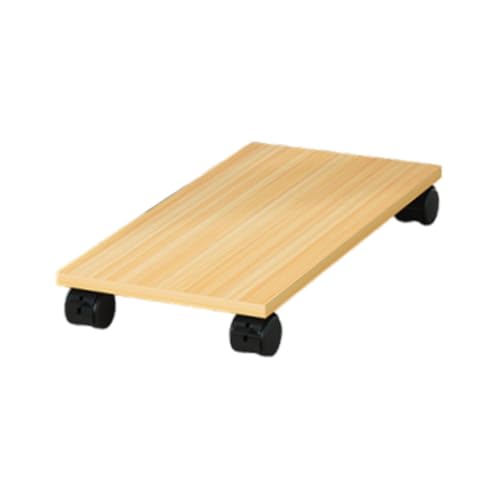ILSMYSUTRA® Desktop CPU Wooden Rolling Stand PC Holder Cart for Under Desk Gaming School Wood - Image 5