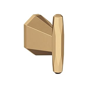 Amerock BH36040CZ | Champagne Bronze Single Robe Hook | 3-7/16 in. (87 mm) Length Towel Holder | St. Vincent | Towel Hook for Bathroom | Bathroom Hardware | Bath Accessories