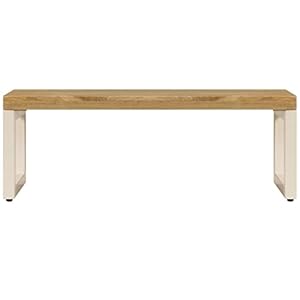 Coffee tablesofa side tablerectangle tablesnack tabledining tableassembly is quite easyuse in officeresting roomliving roomrestaurants 394x197x138 solid mango wood and steel  urban country home decor