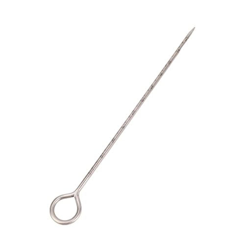 Funien Stainless Steel Soil Probe to Extract Samples for Garden Plants 14 Inch Soil Tester for All Gardeners (Circular handle)