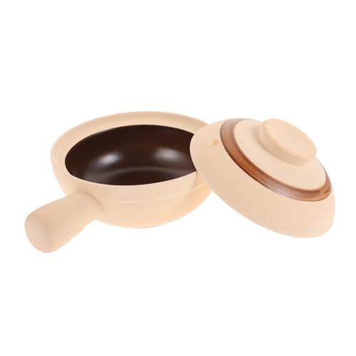 Ipetboom Cacerola de Porcelana de Alta Temperatura Pequeña para y Guisos para Cocinar para Persona