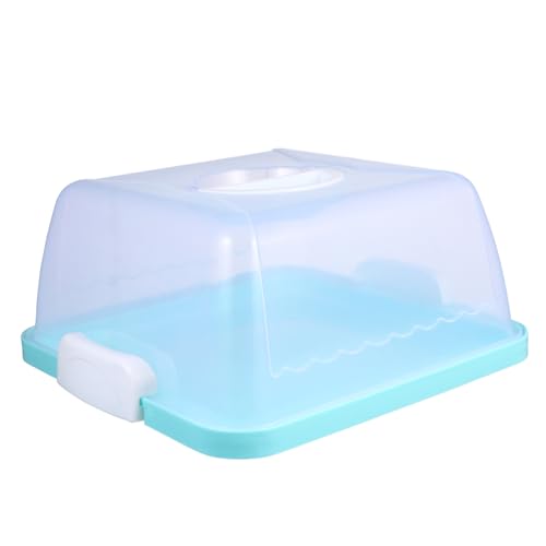 Ciieeo 1pc Box Portable Cake Box with Handle Reusable Food Storage Container for Cakes Cupcakes and Desserts Transparent Design for Easy Viewing for Parties and Events