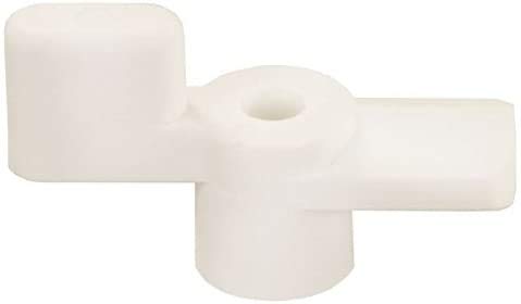 Soporte plegable para puerta de entrada JR Products modelo 11825 blanco, 1/4 pulgada (6 unidades) miniatura 1