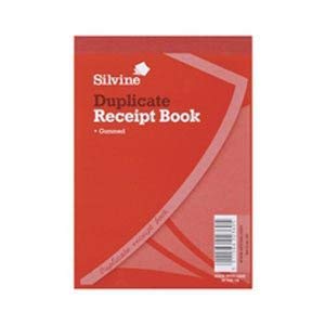 Silvine 230 - Duplicate Receipt Book 105x148mm Gummed Pk12 230