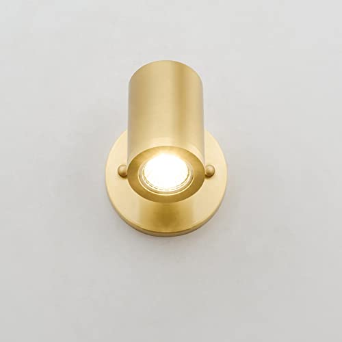 Lámpara de pared LED para mesita de noche y espejo de baño en tono cobre dorado 5