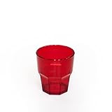 Omada 6-Piece Red Acrylic Tumblers: Dishwasher Safe Plastic Drinking Glasses – 10 Ounce Outdoor...