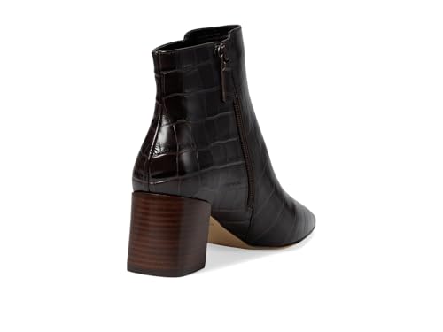 Cole Haan Cole Haan Womens Catlyn Block Bootie, Dark Chocolate Crock Print, 5-B US