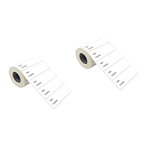 MAGICLULU 2 Rollen /500 Stks Prep Label Bar Stickers Per Conserven Vriezer/Sticker Datum Voedsel Verwijderbare Geschenketiketten Flessen Gemarkeerd Koelkast Notitie Tags Lijm
