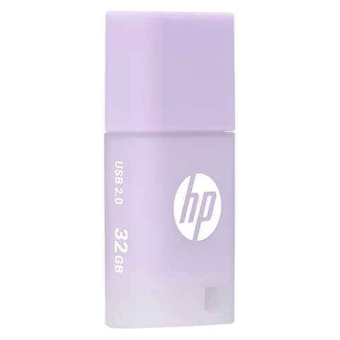 HP v168 32GB USB Flash Drive in Lilac Breeze Cover