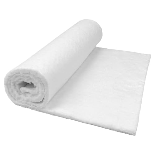 MODIGT 0.4"×12"×24" Ceramic Fiber Blanket Fireproof Insulation Material,High Density Firproof Insulation Blanket for Glass Blowing,Furnace,Forge,Kilns