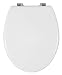 Produktbild WENKO WC-Sitz Bali Weiß Toilettensitz, rostfreie Edelstahlbefestigung Weiß