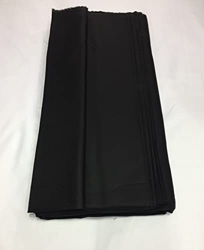 Image of BKRKJ Women's Cotton Silk Unstitched Fabric by Meter for Sewing Suit Salwar Chudidar Patiyala Shirt Kameez Blouse Kurta Pyjama Pathani jam Glace (2.5 Meter, Black)