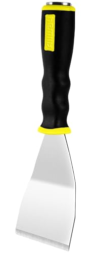 Image of ALLWAY BS3 Soft-Grip Bent Scraper, 3 inch | Heavy Duty, Extendable with Pole Socket, Hammer End