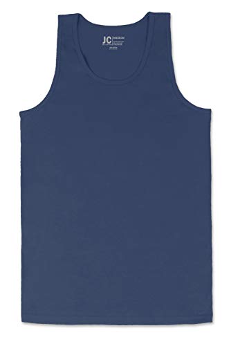 Jc Distro Mens Basic Workout Jersey Tank Top Casual Shirts Harbor Blue Xlarge #TOP1