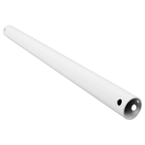 HOMSFOU Reemplazo De Varilla De Extensión Para Ventilador De Techo Pieza De Extensión Para Ventilador De Techo Varilla Bajante De 40 Cm Color Blanco Para Instalación De Lámparas Y