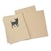 Chihuahua Blank Greeting Cards 10 Pack | Handmade Black Dog Notecards | Kraft Brown with Envelopes
